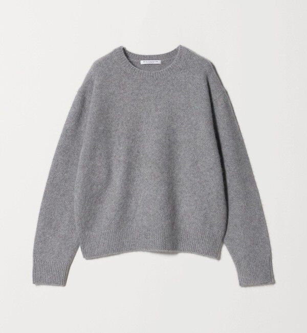 フォックスカシミヤブレンド クルーネックニットプルオーバー