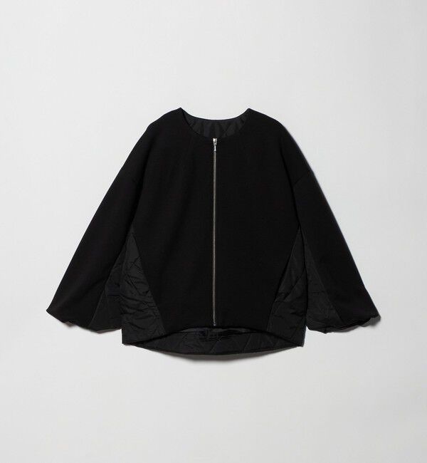 BEAUTY&YOUTH UNITED ARROWS「【WEB限定】ダンボール&times;キルティングコンビ ノーカラーブルゾン」|ブルゾン・スタジャン|