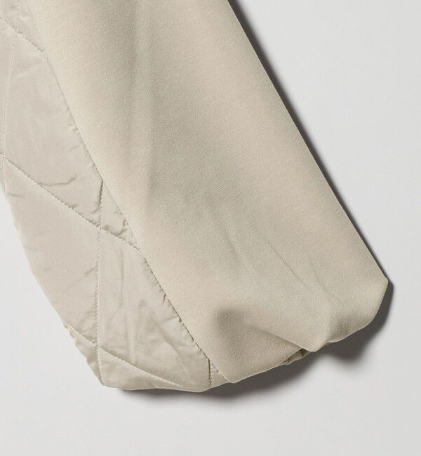 BEAUTY&YOUTH UNITED ARROWS「【WEB限定】ダンボール&times;キルティングコンビ ノーカラーブルゾン」|ブルゾン・スタジャン|