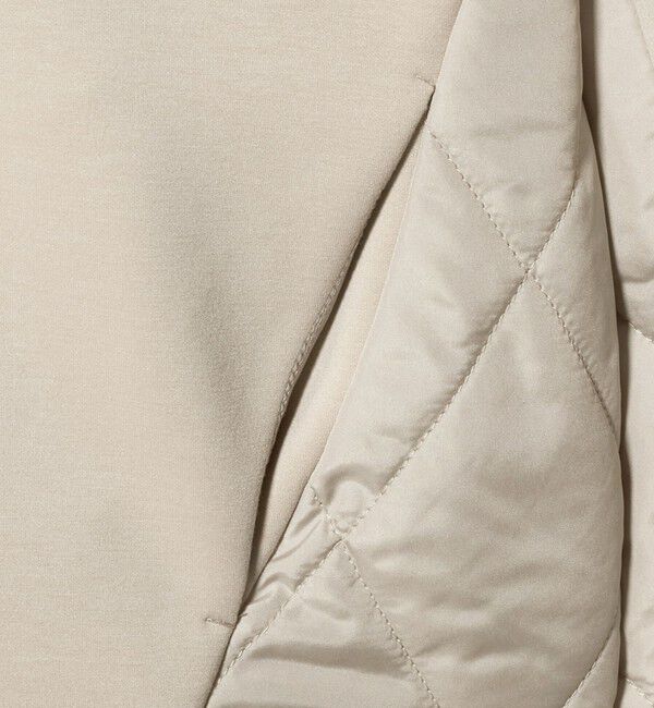 BEAUTY&YOUTH UNITED ARROWS「【WEB限定】ダンボール&times;キルティングコンビ ノーカラーブルゾン」|ブルゾン・スタジャン|