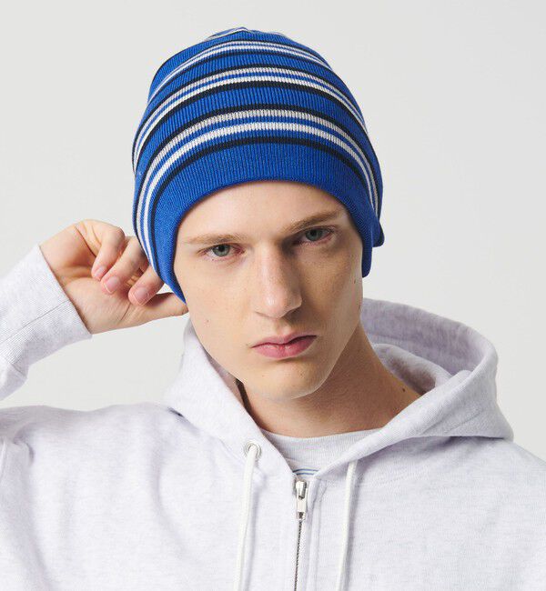 California General Store「＜CGS.＞リバーシブル ボーダー ニットキャップ」|ニット帽|ROYAL