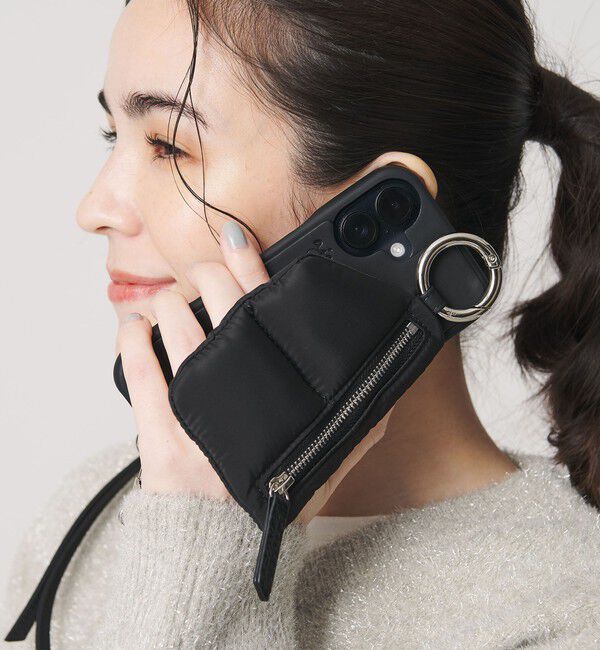 BEAUTY&YOUTH UNITED ARROWS「＜ajew＞PUFFER iPhone16ケース」|モバイルケース|BLACK