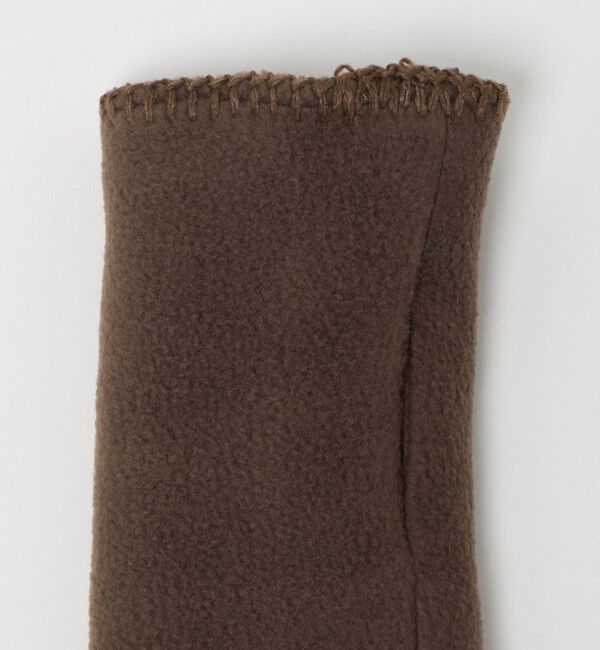 BEAUTY&YOUTH UNITED ARROWS「＜TWEEDMILL＞フリース ステッチ フィンガーレスグローブ」|手袋|