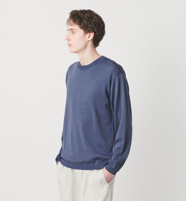 BEAUTY&YOUTH UNITED ARROWS「フュージョン カラー ロングスリーブ ニットT」|ニット・セーター|