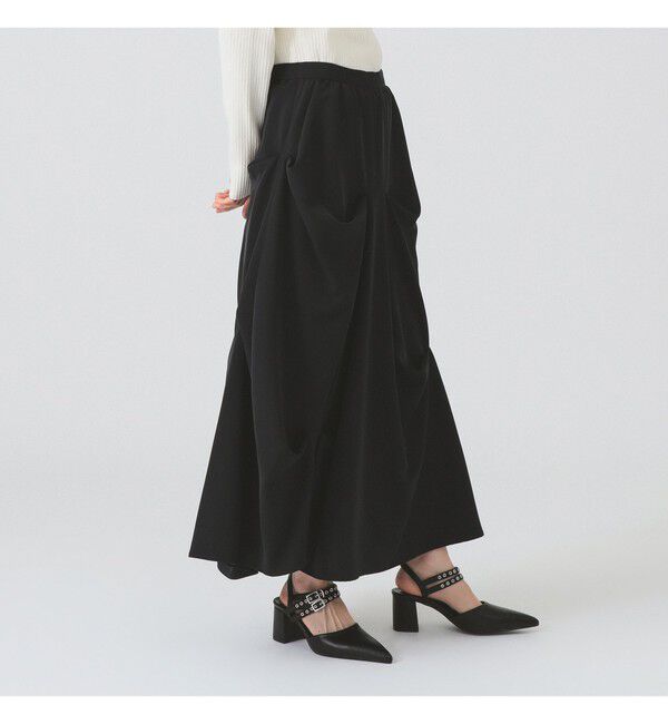 Ray BEAMS 「ランダム タック ボリューム スカート」|スカート|