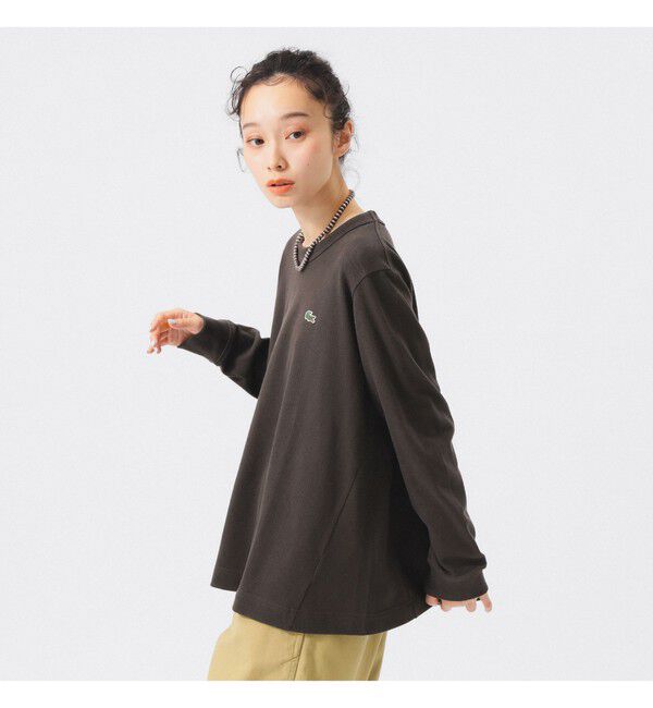 BEAMSBOY「【別注】LACOSTE / Aライン Tシャツ」|Tシャツ・カットソー|