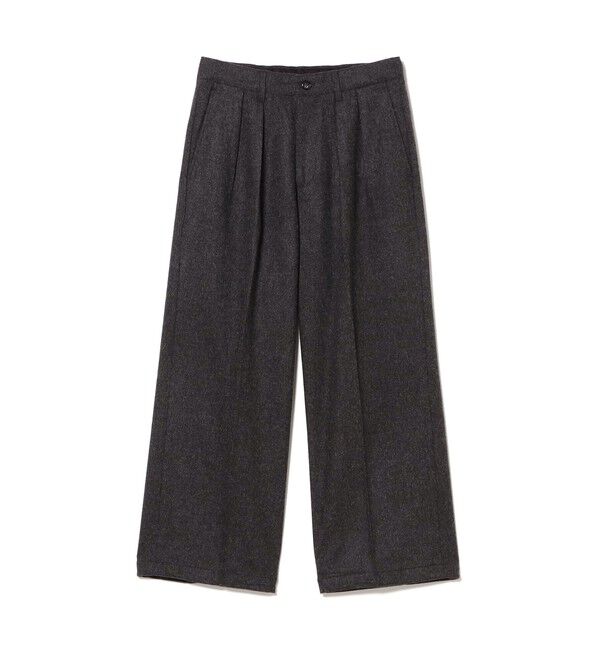 BEAMS「フランネル ワイド スラックス」|チノ|