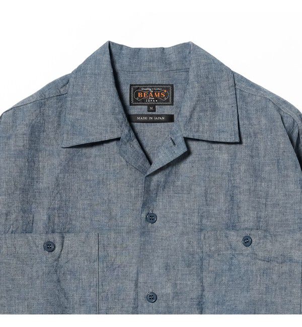 BEAMS PLUS「MIL Open Collar Chambray」|シャツ・ブラウス|