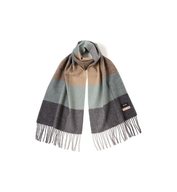 BEAMS「ブロックチェック アルパカ マフラー」|マフラー|MINT