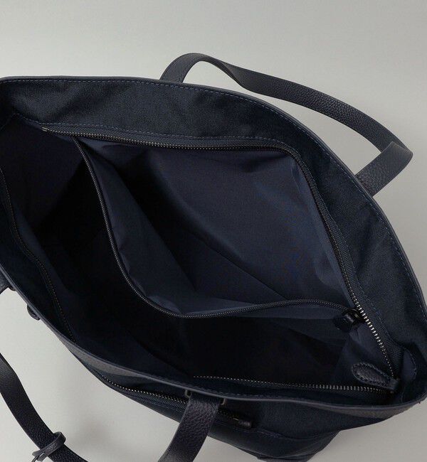 SHIPS「SHIPS: シュリンクレザー &times; ファブリック コンビ トートバッグ」|トートバッグ|