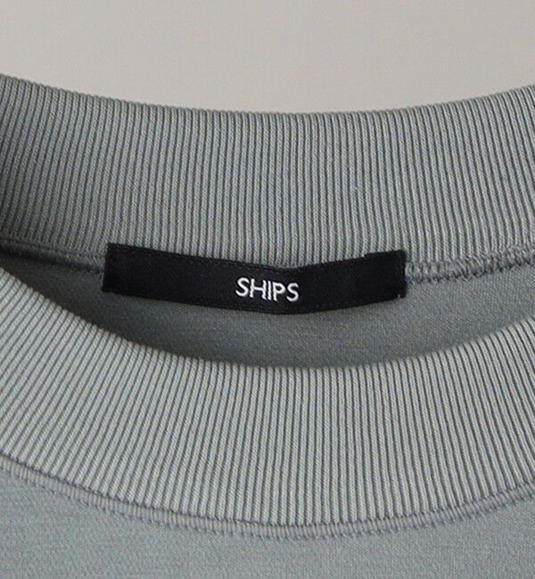 SHIPS「SHIPS:  ハイゲージ クルーネック ダンボールニット 長袖Tシャツ」|Tシャツ・カットソー|