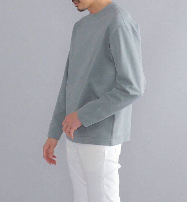 SHIPS「SHIPS:  ハイゲージ クルーネック ダンボールニット 長袖Tシャツ」|Tシャツ・カットソー|