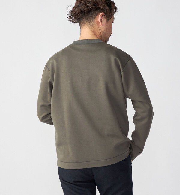 SHIPS「SHIPS:  ハイゲージ クルーネック ダンボールニット 長袖Tシャツ」|Tシャツ・カットソー|