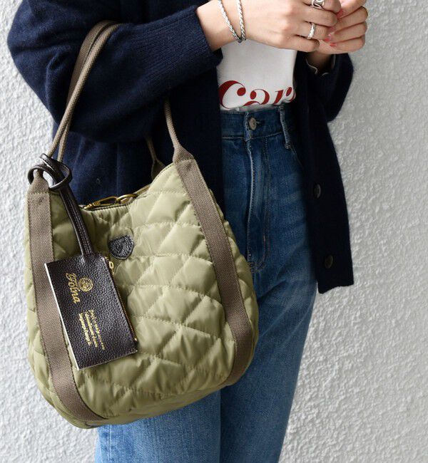 SHIPS any「《一部追加予約》【SHIPS any別注】Folna: 2WAY キルティング バッグ」|トートバッグ|