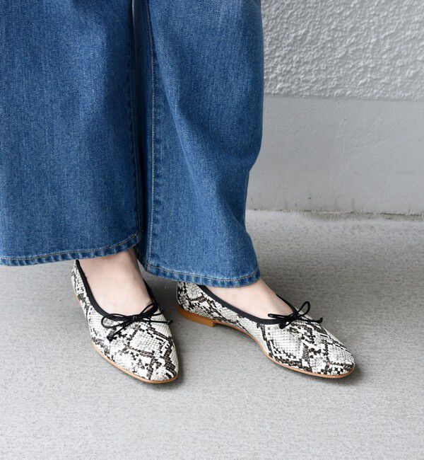 SHIPS any「REMME: パイソン ディープカット バレエシューズ」|バレエシューズ|