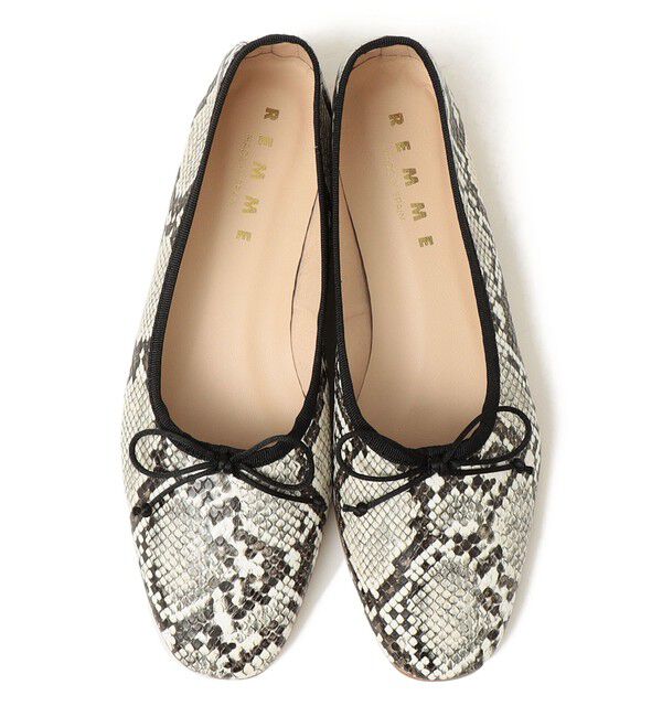 SHIPS any「REMME: パイソン ディープカット バレエシューズ」|バレエシューズ|
