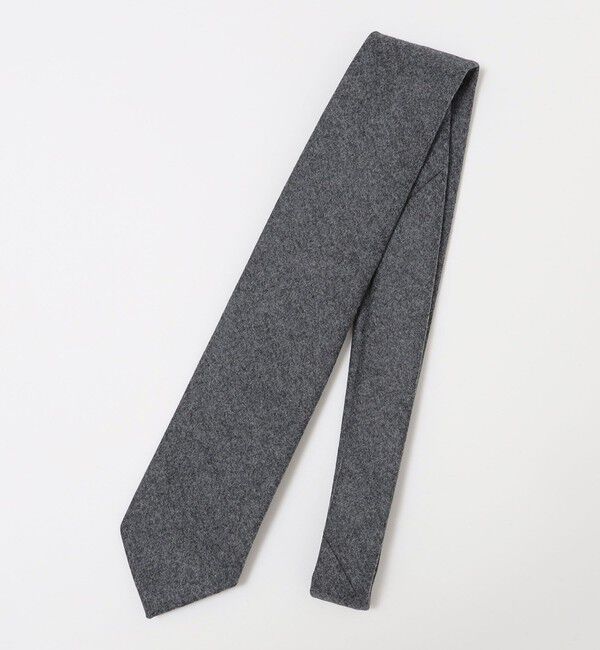SHIPS「SHIPS: ウール カノニコ 無地 ネクタイ」|ネクタイ・蝶ネクタイ|チャコールグレー