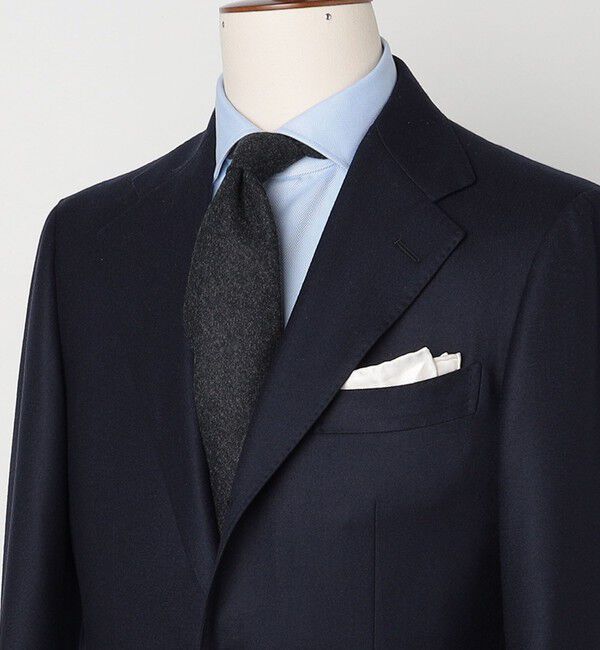 SHIPS「SHIPS: ウール カノニコ 無地 ネクタイ」|ネクタイ・蝶ネクタイ|ダークグレー