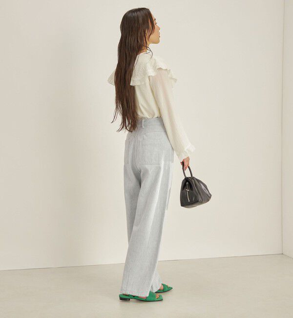 SHIPS for women「〈手洗い可能〉スムージーリップ ラッフル ブラウス ◇」|シャツ・ブラウス|