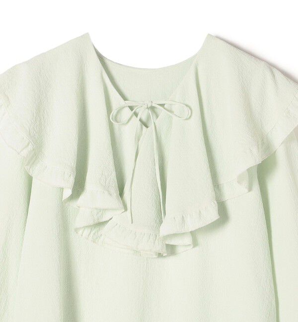 SHIPS for women「〈手洗い可能〉スムージーリップ ラッフル ブラウス ◇」|シャツ・ブラウス|