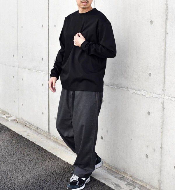 SHIPS any「SHIPS any: スムースコットン クルーネック Tシャツ (ロンT)◇」|Tシャツ・カットソー|