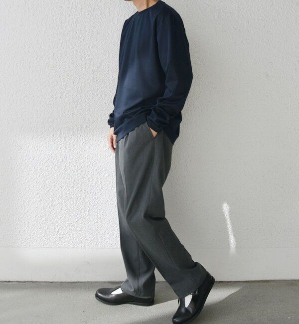 SHIPS any「SHIPS any: スムースコットン クルーネック Tシャツ (ロンT)◇」|Tシャツ・カットソー|