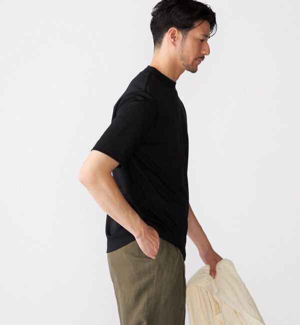 SHIPS「SHIPS: ALBINI モックネック ショートスリーブ Tシャツ」|Tシャツ・カットソー|