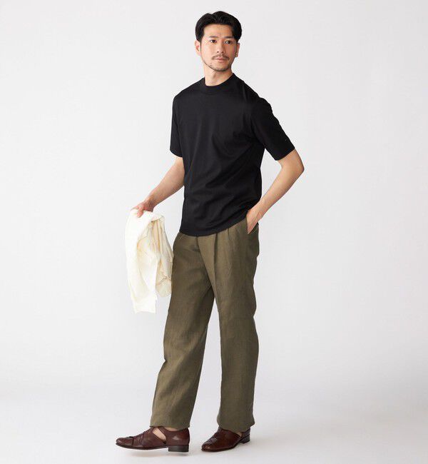 SHIPS「SHIPS: ALBINI モックネック ショートスリーブ Tシャツ」|Tシャツ・カットソー|