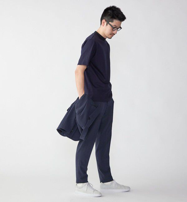 SHIPS「SHIPS: ALBINI モックネック ショートスリーブ Tシャツ」|Tシャツ・カットソー|