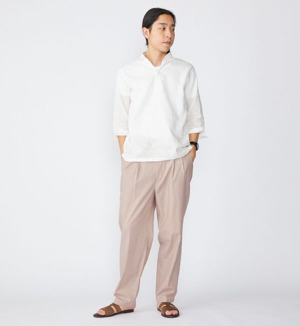 SHIPS「SHIPS: SOLOTEX(R) リネン 7スリーブ カプリシャツ」|シャツ・ブラウス|