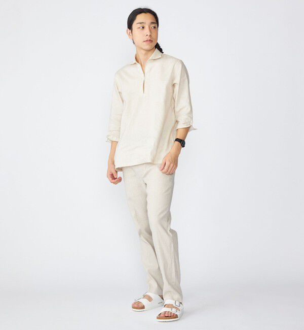 SHIPS「SHIPS: SOLOTEX(R) リネン 7スリーブ カプリシャツ」|シャツ・ブラウス|