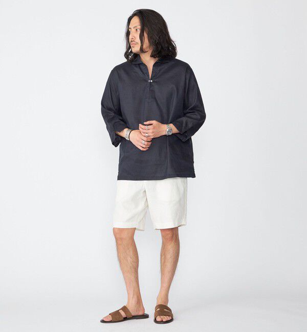 SHIPS「SHIPS: SOLOTEX(R) リネン 7スリーブ カプリシャツ」|シャツ・ブラウス|