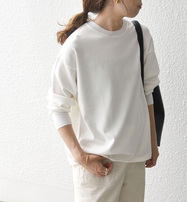 SHIPS any「SHIPS any:〈手洗い可能〉スウェットライク ニット プルオーバー」|ニット・セーター|