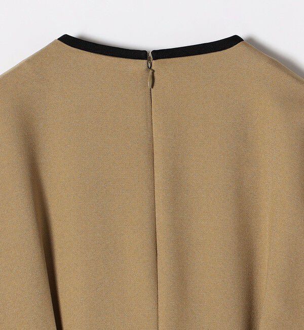 SHIPS any「《一部追加予約》【WEB限定】SHIPS any: ダブルクロス ウエスト タック Aライン ワンピース ［NAVY BLUE］」|ワンピース|