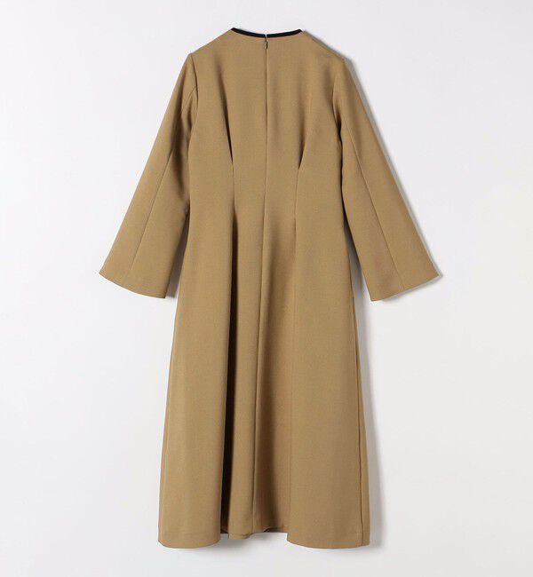 SHIPS any「《一部追加予約》【WEB限定】SHIPS any: ダブルクロス ウエスト タック Aライン ワンピース ［NAVY BLUE］」|ワンピース|