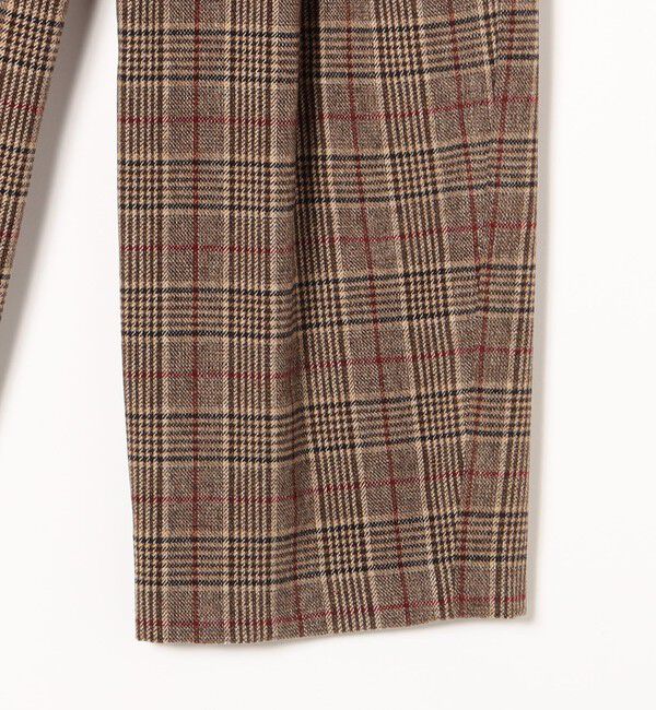 SHIPS any「SHIPS any:〈手洗い可能〉ウールライク チェック セミワイド グルカ パンツ」|その他|