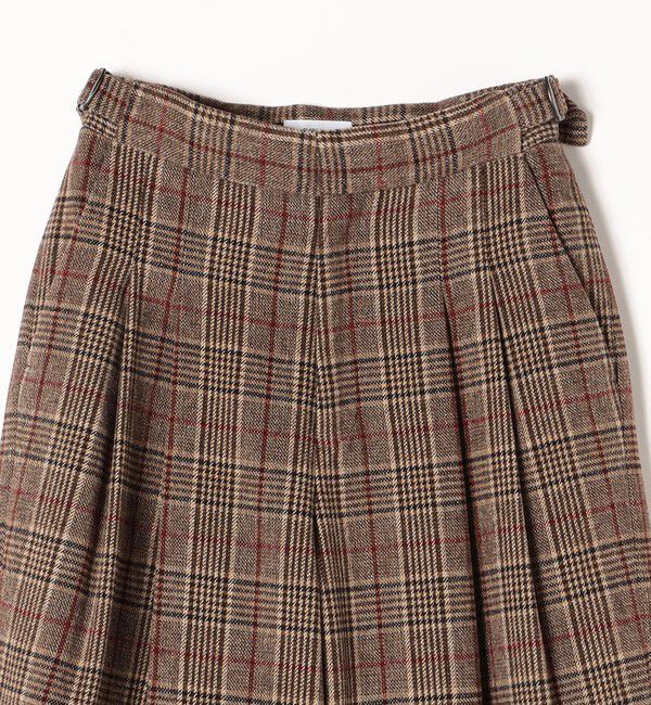 SHIPS any「SHIPS any:〈手洗い可能〉ウールライク チェック セミワイド グルカ パンツ」|その他|