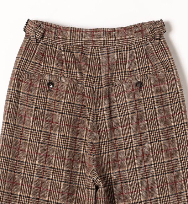 SHIPS any「SHIPS any:〈手洗い可能〉ウールライク チェック セミワイド グルカ パンツ」|その他|