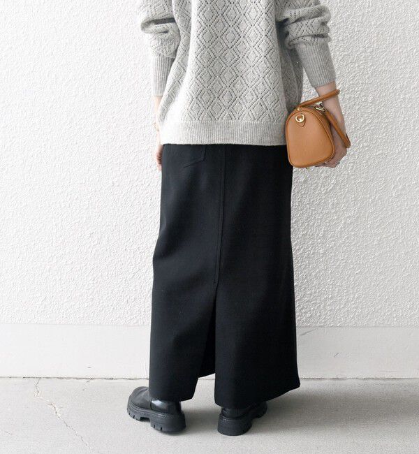 SHIPS any「SHIPS any: エア ニードル ストレート ロング スカート」|スカート|