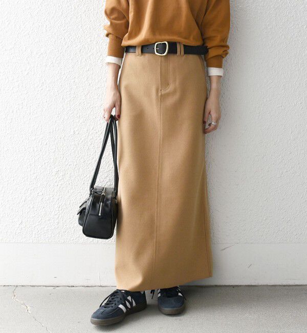 SHIPS any「SHIPS any: エア ニードル ストレート ロング スカート」|スカート|