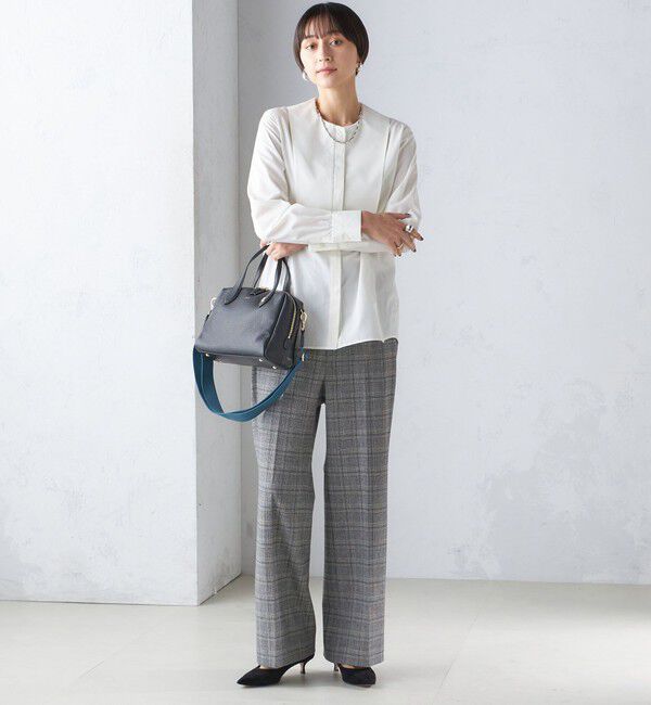 SHIPS for women「〈手洗い可能〉両面起毛 セミフレア チェック パンツ」|その他|