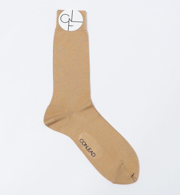 SHIPS「CONLEAD: シルク/ナイロン ソックス」|ソックス|キャメル
