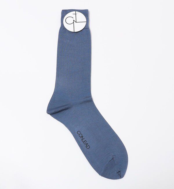 SHIPS「CONLEAD: シルク/ナイロン ソックス」|ソックス|スカイブルー