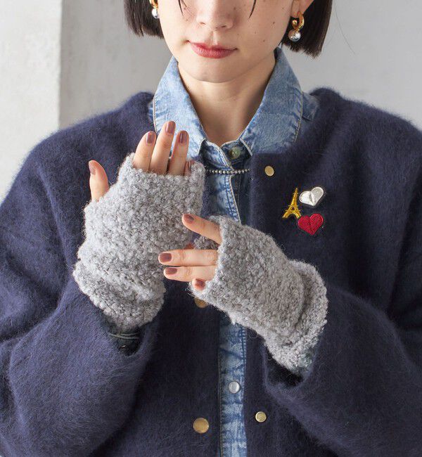 SHIPS for women「3WAY ブークレ グローブ」|手袋|