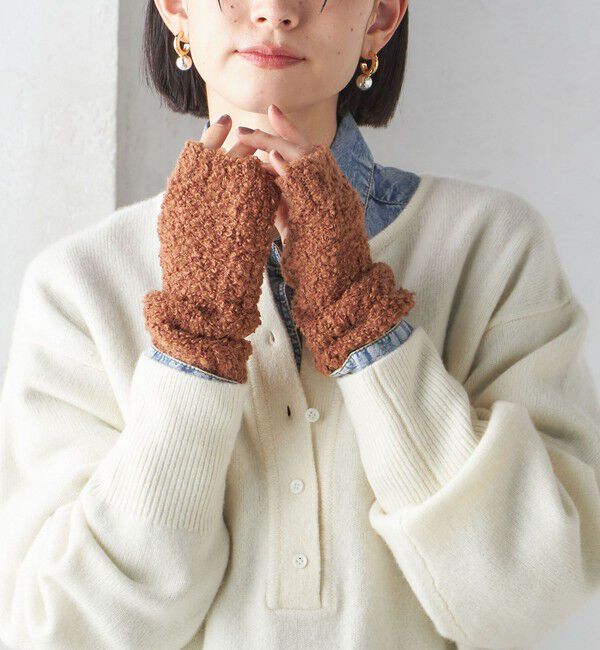 SHIPS for women「3WAY ブークレ グローブ」|手袋|