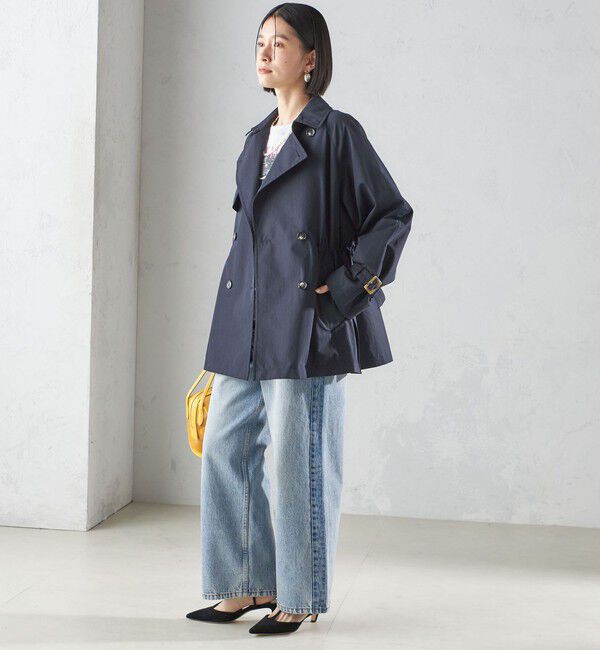 SHIPS for women「〈撥水加工〉ドロスト ショート トレンチ コート」|トレンチコート|
