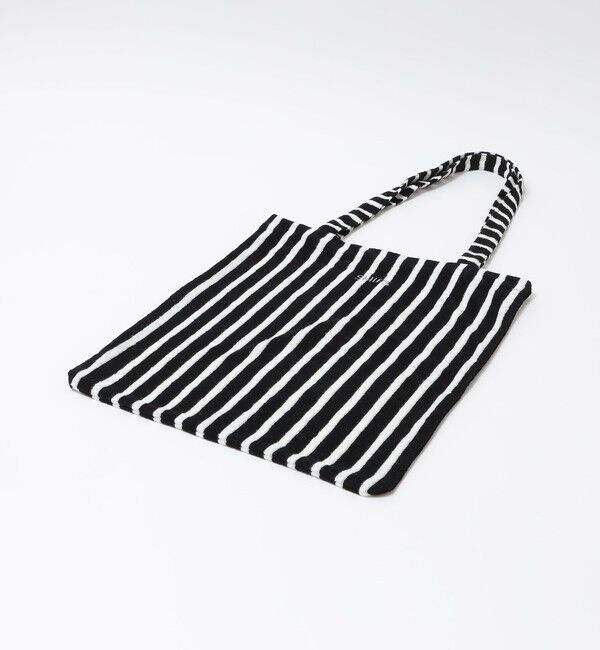 SHIPS「【WEB限定】SHIPS: パイル ストライプ SHIPSロゴ エンブロイダリー トート バッグ」|トートバッグ|