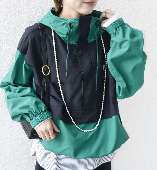 SHIPS for women「【SHIPS別注】WILD THINGS:〈洗濯機可能〉アノラック ジャケット」|ブルゾン・スタジャン|グリーン