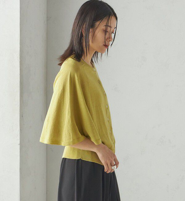 SHIPS for women「〈手洗い可能〉ホール ガーメント ケープ デザイン カーディガン」|カーディガン|