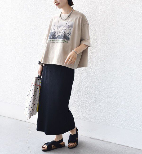 SHIPS for women「【SHIPS別注】81BRANCA:フォト ワイド TEE」|Tシャツ・カットソー|